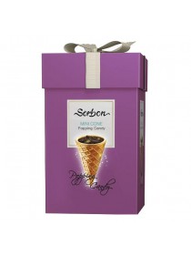 Мини-рожок хрустящий SORBON с какао начинкой (стреляющая карамель) 200 гр